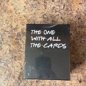 The one with all the cards. Friends card game